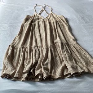 Aerie Striped Strappy Mini Dress Size: XS